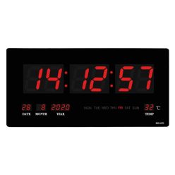   Nagy led kijelzős digitális óra fehér kijelző (4622) (1558)
