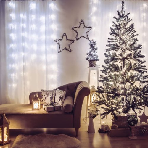 LED fényfüggöny 4,2 m középfehér (58901C)