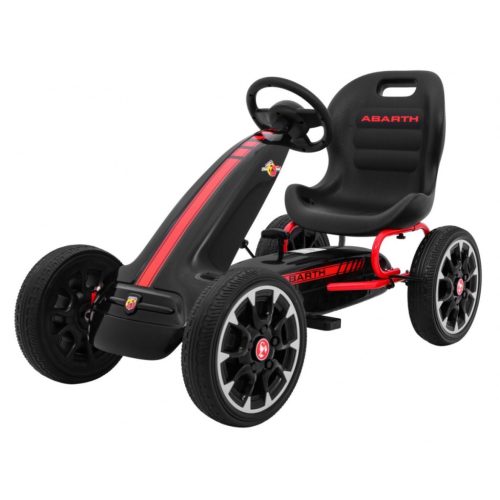 Hecht Abarth pedálos gokart műanyag kerekkel 25 kg-ig Fekete (ABARTHBLACK) 