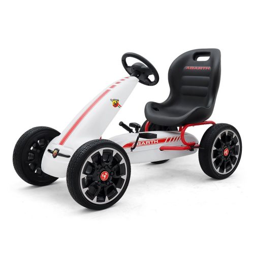 Hecht Abarth pedálos gokart műanyag kerekkel 25 kg-ig Fehér (ABARTWHITE) 