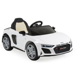   EKR Audi R8 Spyder 1 személyes elektromos kisautó fehér (AUDIR8SPYDERF) Január 15-től rendelhető!