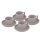 Berlinger Haus Taupe Collection 4 részes eszpresszó csésze készlet csészealjjal 100 ml (BH10016) 