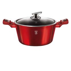   Berlinger Haus Metallic Line Burgundy edény fedővel 28 cm (BH1258N)