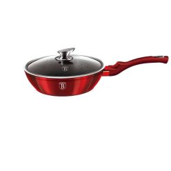   Berlinger Haus Metallic Line Burgundy mély serpenyő fedővel 32 cm (BH1261N)