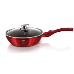   Berlinger Haus Metallic Line Burgundy wok fedővel 28 cm (BH1265N)