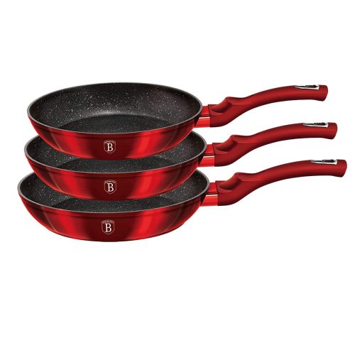 Berlinger Haus Metallic Line Burgundy 3 részes serpenyő szett (BH1288NF)