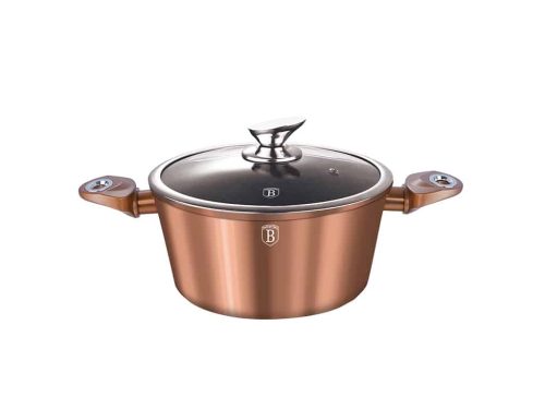 Berlinger Haus Metallic Line Rose Gold edény fedővel 20 cm (BH1514)