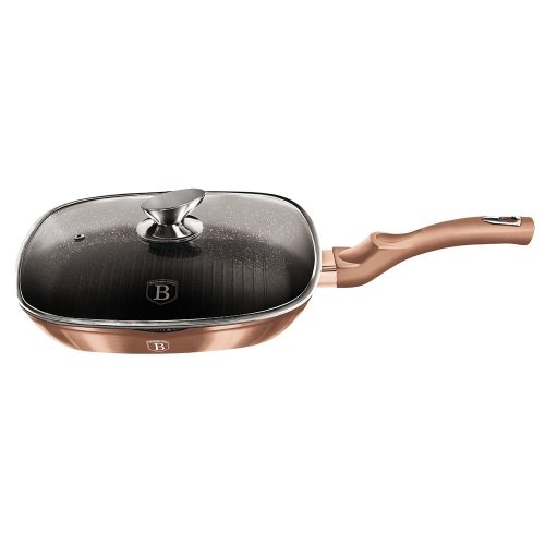 Berlinger Haus Metallic Line Rose Gold grill serpenyő fedővel 28 cm (BH1610N)