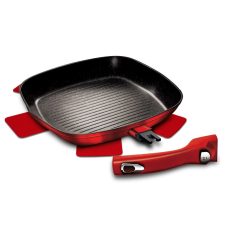   Berlinger Haus Metallic Line Burgundy grill serpenyő levehető nyéllel (BH1947)
