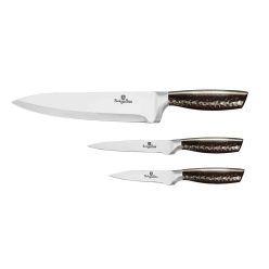   Berlinger Haus Primal Gloss Collection 3 darabos rozsdamentes késkészlet (BH2465)