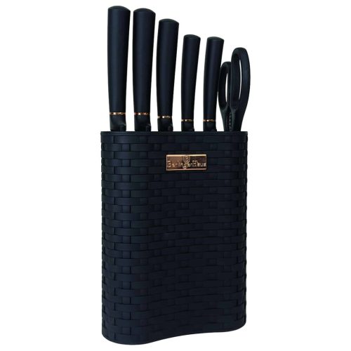 Berlinger Haus Black Rose Collection 7 részes késkészlet állvánnyal (BH2501)