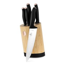   Berliger Haus Black Rose Collection 6 részes késkészlet bambusz állvánnyal (BH2752)