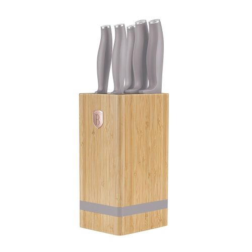Berlinger Haus Taupe Collection 6 részes késkészlet bambusz állvánnyal (BH2974)