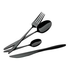   Berlinger Haus Matte Black Collection 24 részes evőeszköz készlet (BH3063)