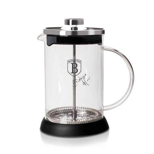 Berlinger Haus Black Silver Collection dugattyús kávé és teafőző 600 ml (BH6302A)