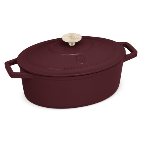 Berlinger Haus Leonardo Collection ovális öntöttvas pecsenyesütő fedővel 30 cm (BH6543)