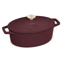   Berlinger Haus Leonardo Collection ovális öntöttvas pecsenyesütő fedővel 30 cm (BH6543N)
