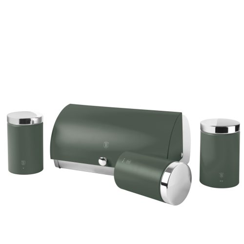 Berlinger Haus Matte Green Collection kenyértartó 3 részes tároló szettel (BH6833)