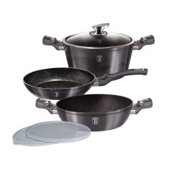   Berlinger Haus Metallic Line Carbon Collection 6 részes edénykészlet (BH6905) 