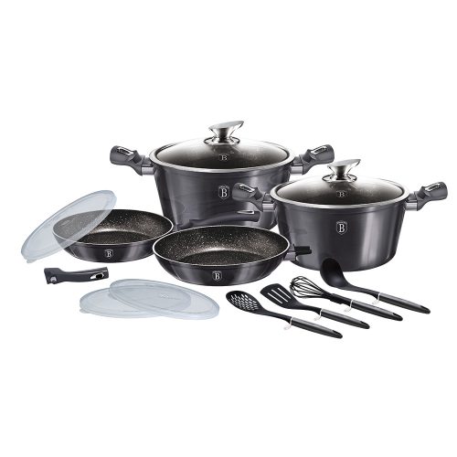 Berlinger Haus Metallic Line Carbon Collection 13 részes edénykészlet (BH7059) 