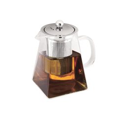   Berlinger Haus Black Silver Collection négyzet alakú teáskanna szűrővel 0,95 liter (BH7804)