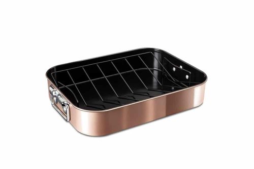 Berlinger Haus Metalic Rose Gold Tepsi kiemelőráccsal 41,5 x 32 cm (BH7845)