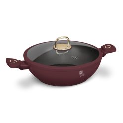   Berlinger Haus Leonardo Collection wok fedővel 30 cm (BH8035)