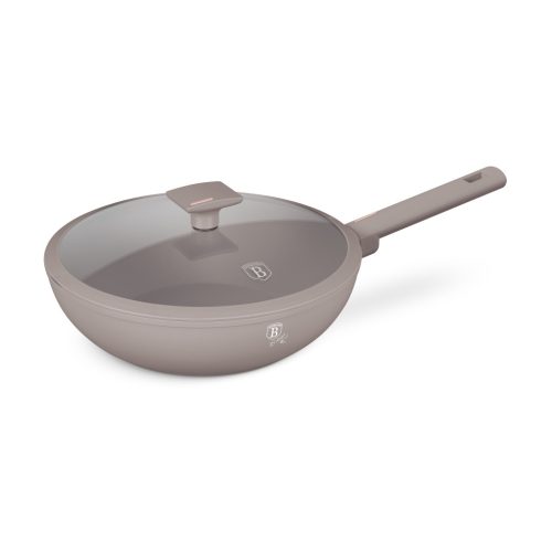 Berlinger Haus Taupe Collection wok fedővel 28 cm (BH8094) 