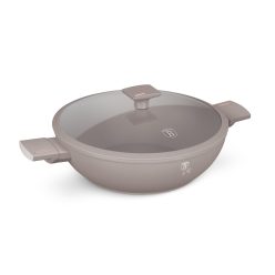 Berlinger Haus Taupe Collection wok fedővel 30 cm (BH8095) 
