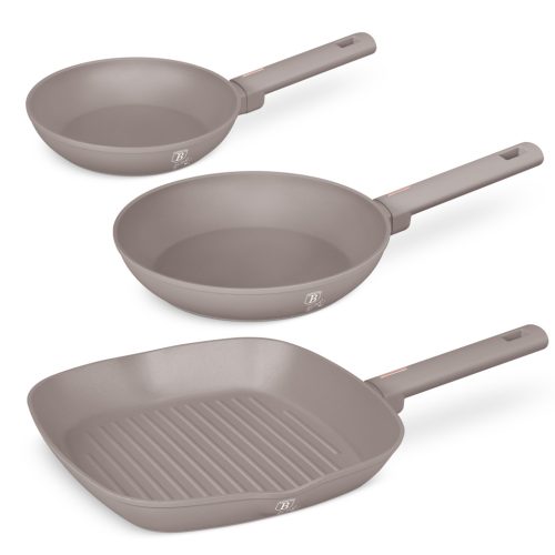 Berlinger Haus Taupe Collection 3 részes serpenyő szett 20-24-28 cm (BH8109) 