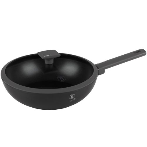 Berlinger Haus Antracit Collection wok fedővel 28 cm (BH8124)