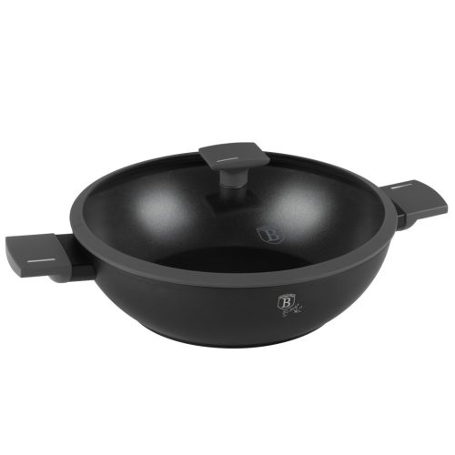 Berlinger Haus Antracit Collection wok fedővel 30 cm (BH8125)