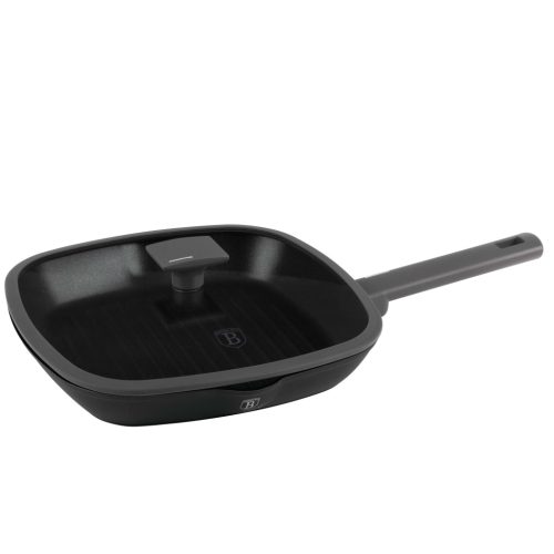 Berlinger Haus Antracit Collection grill serpenyő fedővel 28 cm (BH8127)