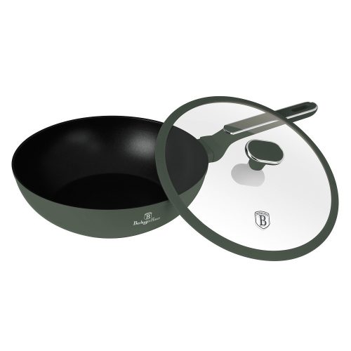 Berlinger Haus Matte Green Collection wok fedővel 28 cm (BH8159) 