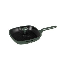   Berlinger Haus Matte Green Collection indukciós grill serpenyő fedővel 28 cm (BH8162)