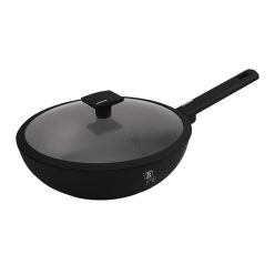   Berlinger Haus Matte Black Collection wok fedővel 28 cm (BH8181)