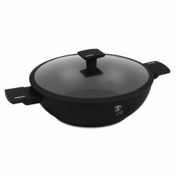   Berlinger Haus Matte Black Collection wok fedővel 30 cm (BH8182)