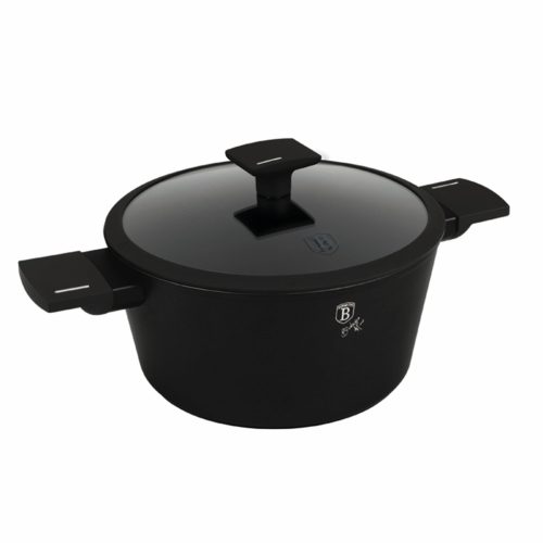 Berlinger Haus Matte Black Collection edény fedővel 24 cm (BH8188)