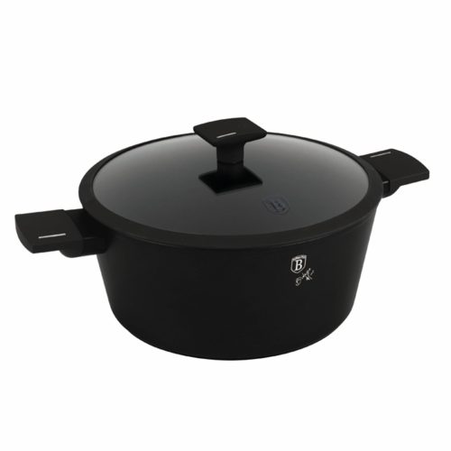 Berlinger Haus Matte Black Collection edény fedővel 28 cm (BH8189)