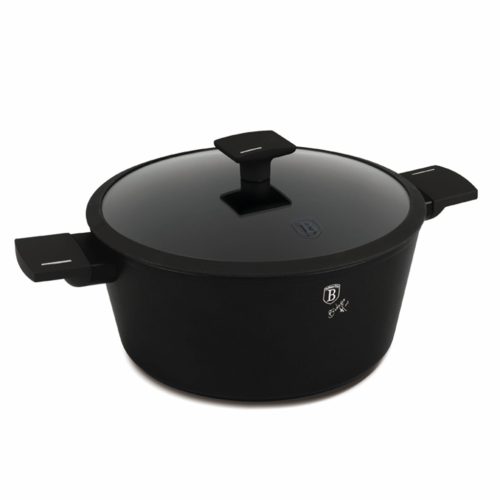 Berlinger Haus Matte Black Collection edény fedővel 30 cm (BH8190)