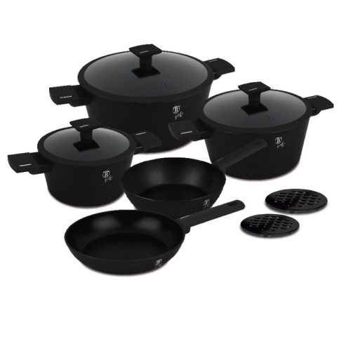 Berlinger Haus Matte Black Collection 10 részes edénykészlet (BH8197)