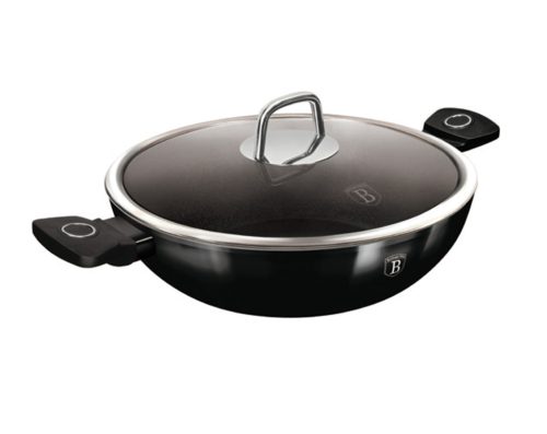 Berlinger Haus Black Vantage Collection wok fedővel 30 cm (BH8219)