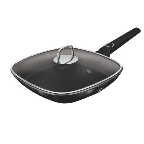 Berlinger Haus Black Vantage Collection grill serpenyő fedővel 28 cm (BH8221)