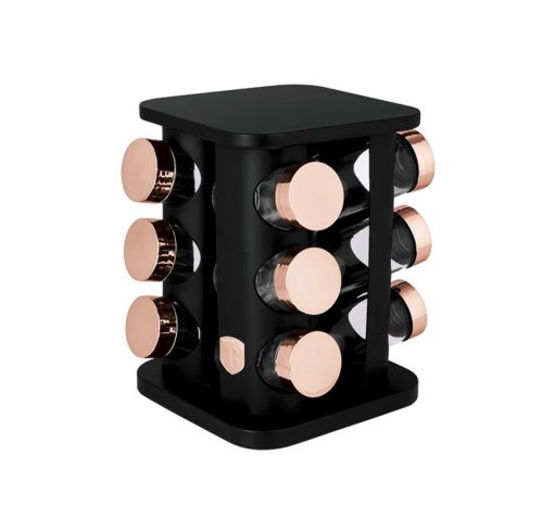 Berlinger Haus Black Rose Collection 13 db-os fűszertartó (BH8559)