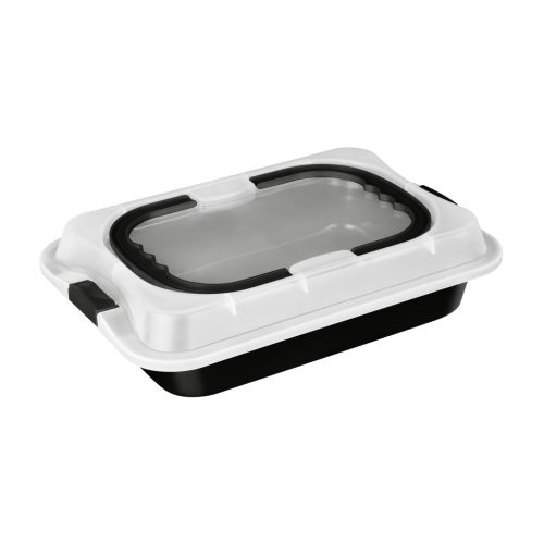 Berlinger Haus Matte Black Collection tepsi fedővel 36,5 x 24,5 cm (BH8641)