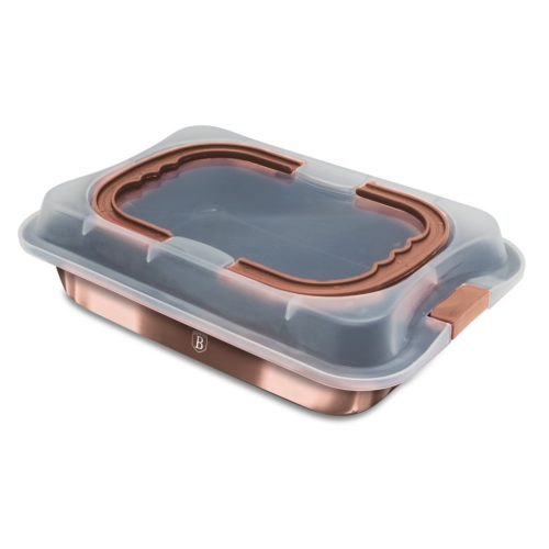 Berlinger Haus Rose Gold Collection tepsi fedővel 36,5 x 24,5 cm (BH8673)