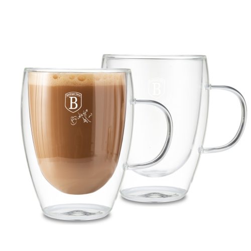 Berlinger Haus Matte Black Collection 2 darabos üveg csésze szett (BH8768)