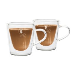   Berlinger Haus Matte Black 2 darabos üveg espresso csésze készlet (BH8772)