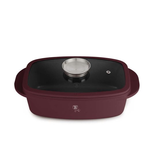 Berlinger Haus Leonardo Collection Pecsenyesütő fedővel és aroma gombbal 32 cm (BH8776)