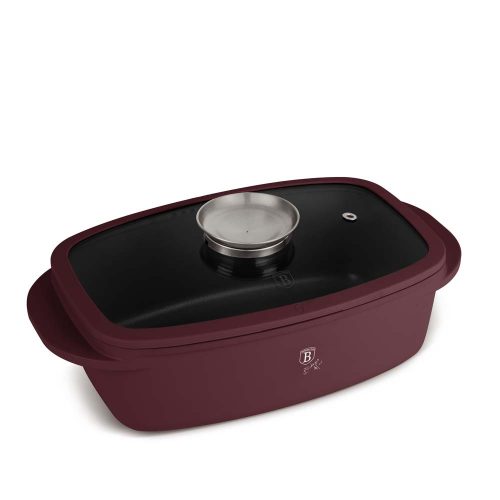 Berlinger Haus Leonardo Collection pecsenyesütő fedővel és aroma gombbal 32 cm (BH8776)